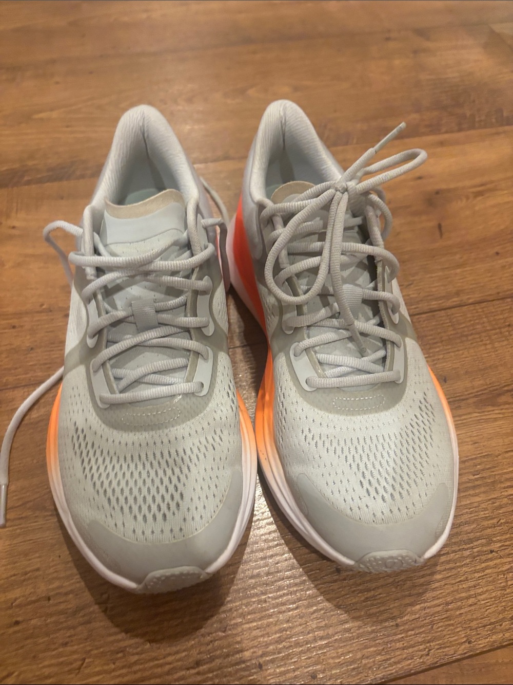 lululemon athletica womans Gray & Orange Sneakers